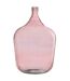 Vase Design en Verre Bouteille Déco 55cm Rose-1