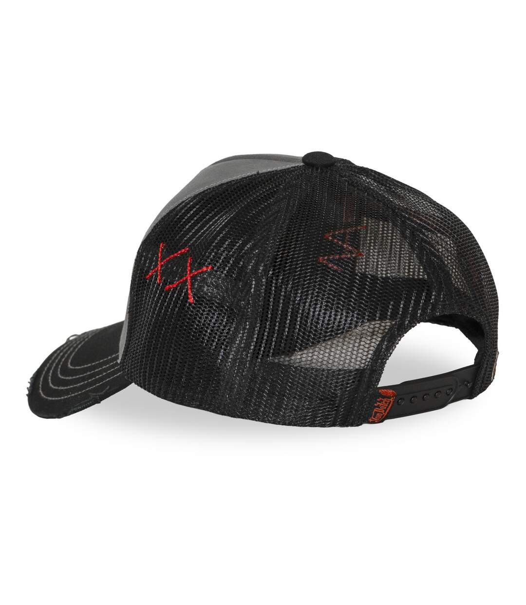 Casquette trucker avec filet effet usé avec filet et patch Used17 Vondutch-5