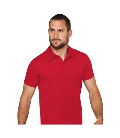Polo À Manches Courtes Homme Rouge Kariban