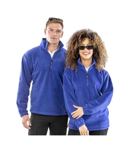 Adults unisex polartherm zip neck fleece royal blue Result