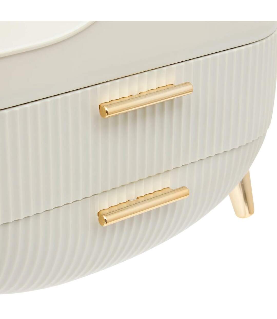 Organiseur 2 Tiroirs Alba 26cm Beige-3