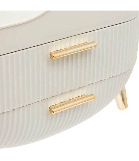 Organiseur 2 Tiroirs Alba 26cm Beige