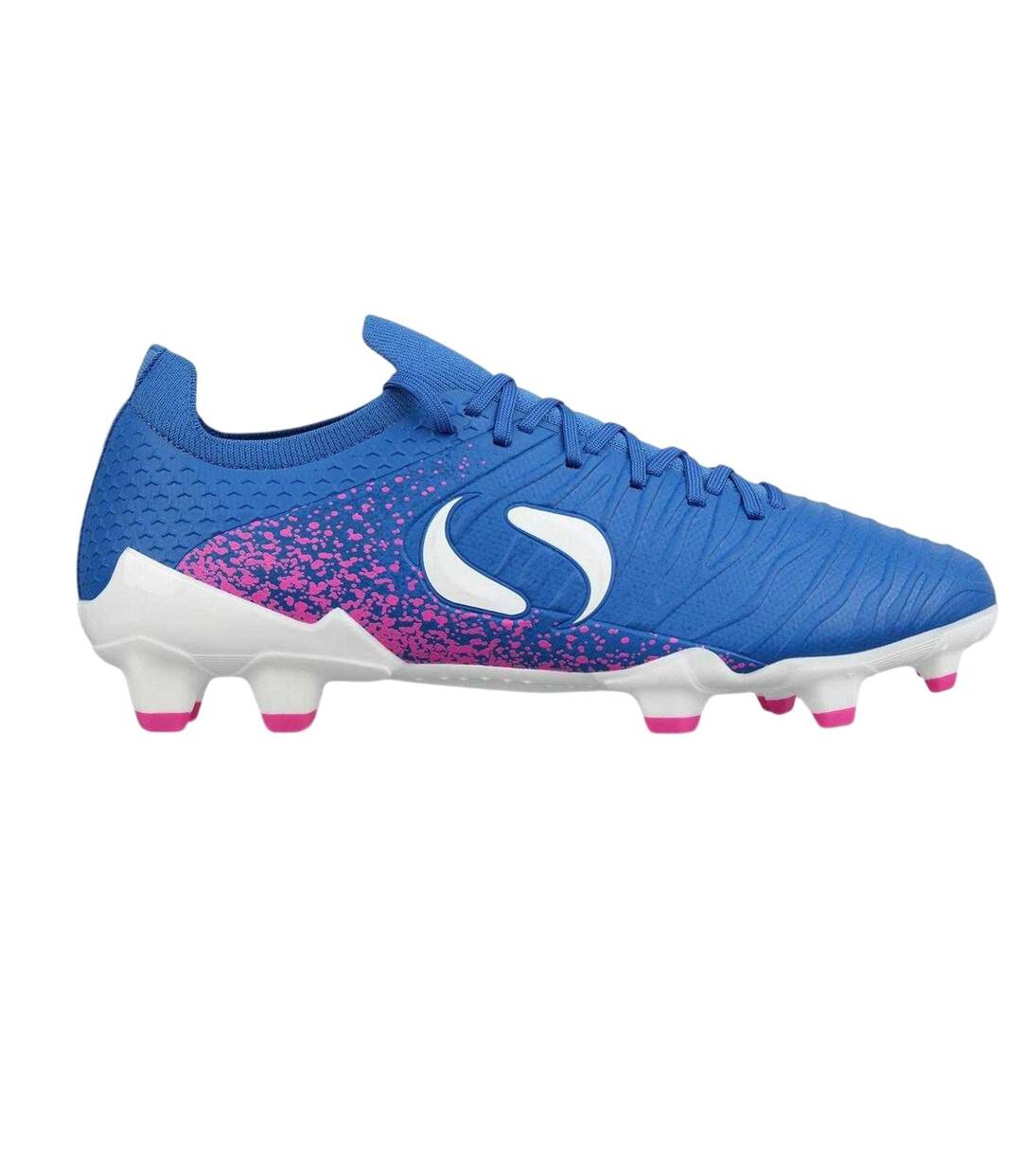 Mens Striped Firm Ground Football Boots Blue Pink Sondico-1