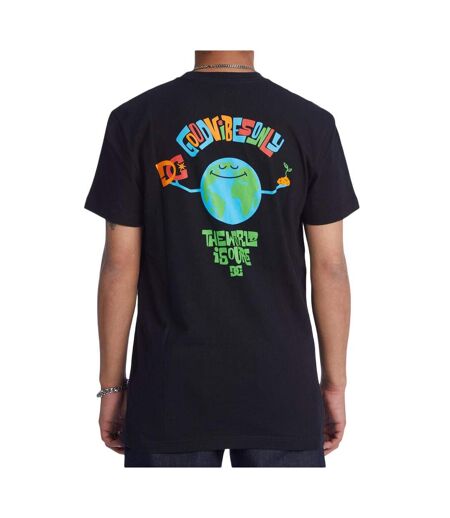 T-Shirt noir homme dc shoes our world