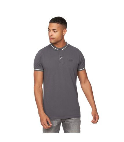 Polo tata homme gris foncé Crosshatch