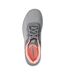 Womens/ladies Bountiful Quick Path Plain Trainers Grey Coral Skechers-4