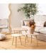 Ensemble de 3 tables d'appoint MILEO - Beige-2