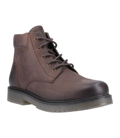 Mens bath leather boots brown Amblers