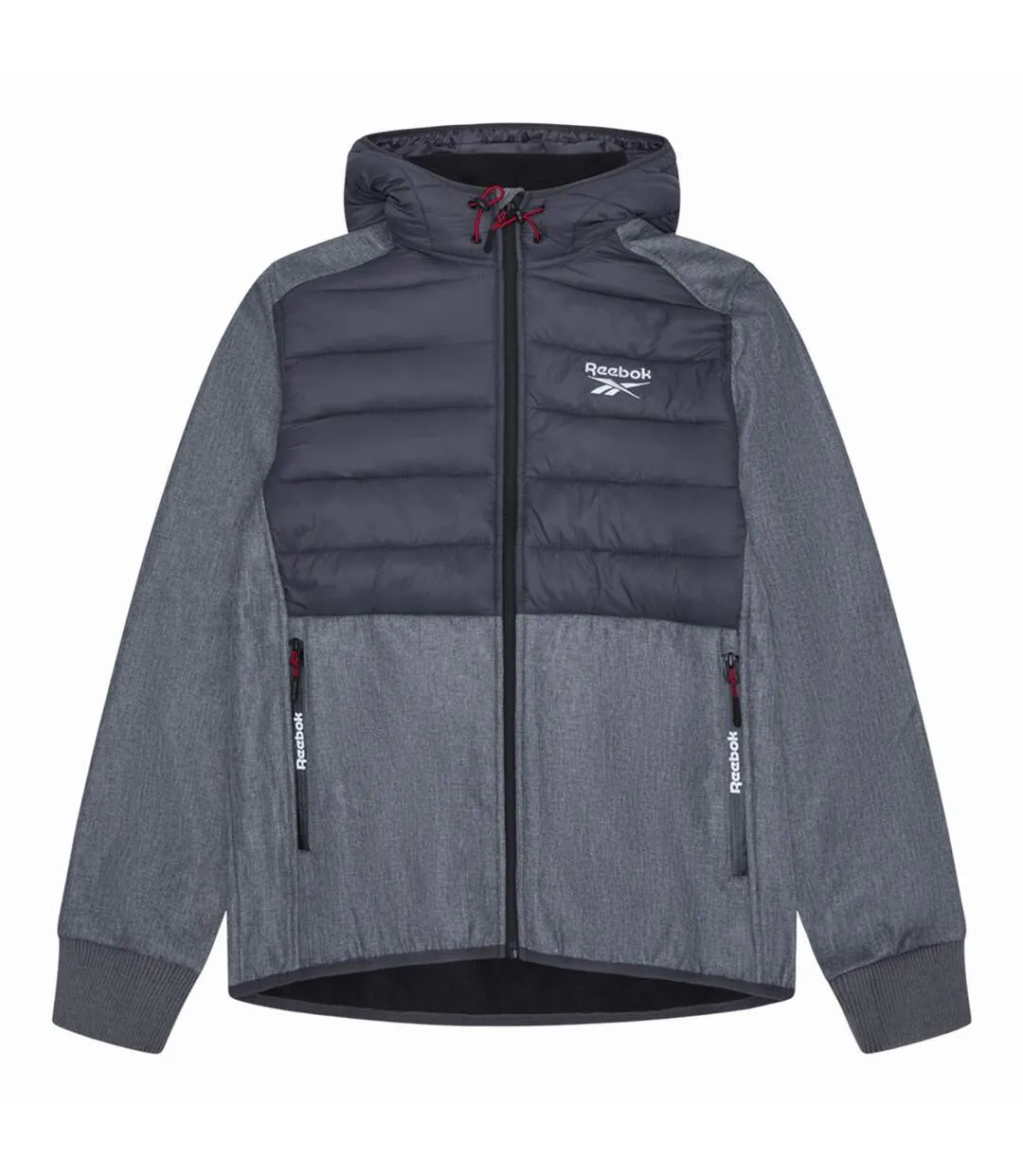 Veste Mixed Media Homme Gris Clair Pâle Reebok-1