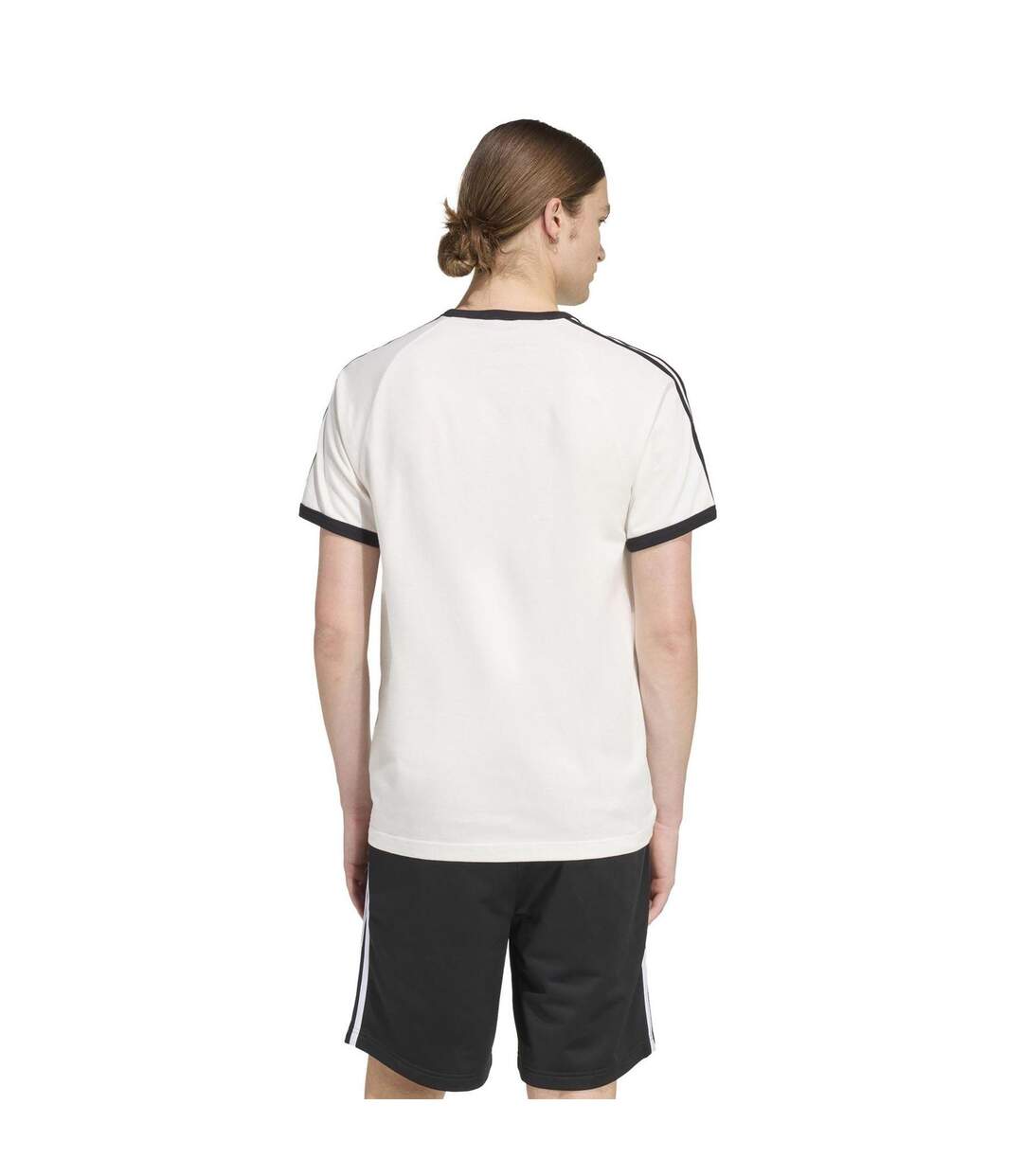 Mens 3 Stripes T-shirt White Adidas-3