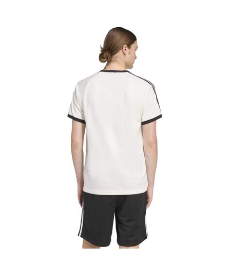 Mens 3 Stripes T-shirt White Adidas