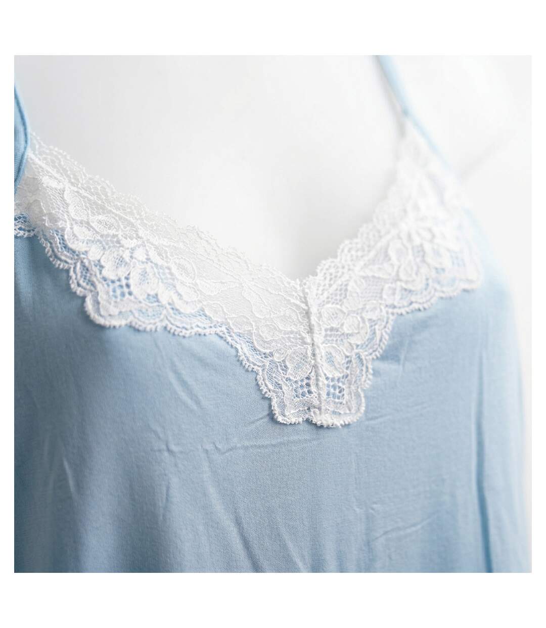 OZABI Nuisette et Kimono Femme 2 Pièces Viscose Dentelle Florale Ceinture-3
