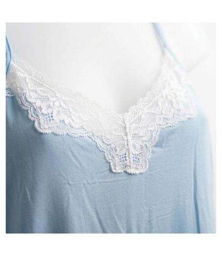 OZABI Nuisette et Kimono Femme 2 Pièces Viscose Dentelle Florale Ceinture