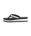 Womens/ladies Monica Nylon Flip Flops Black Off White Rocket Dog-2