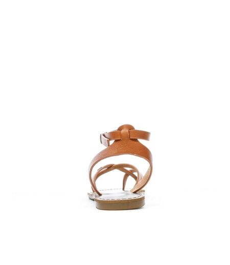 Sandales camel femme chattawak perla