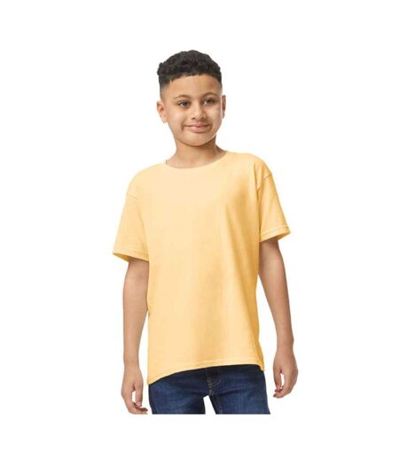 T-shirt enfant jaune pâle Gildan
