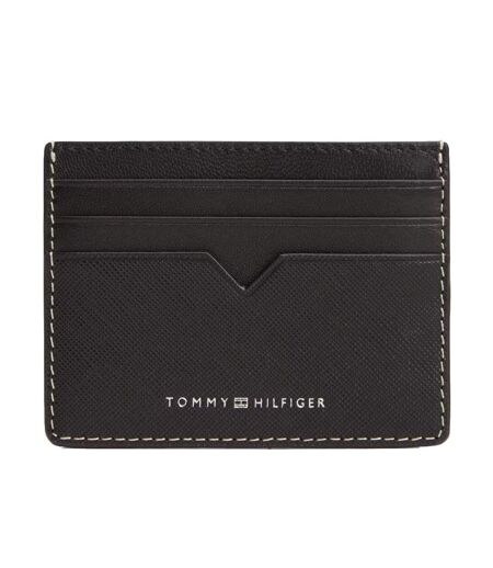 Portefeuille noir homme tommy hilfiger saffianos0