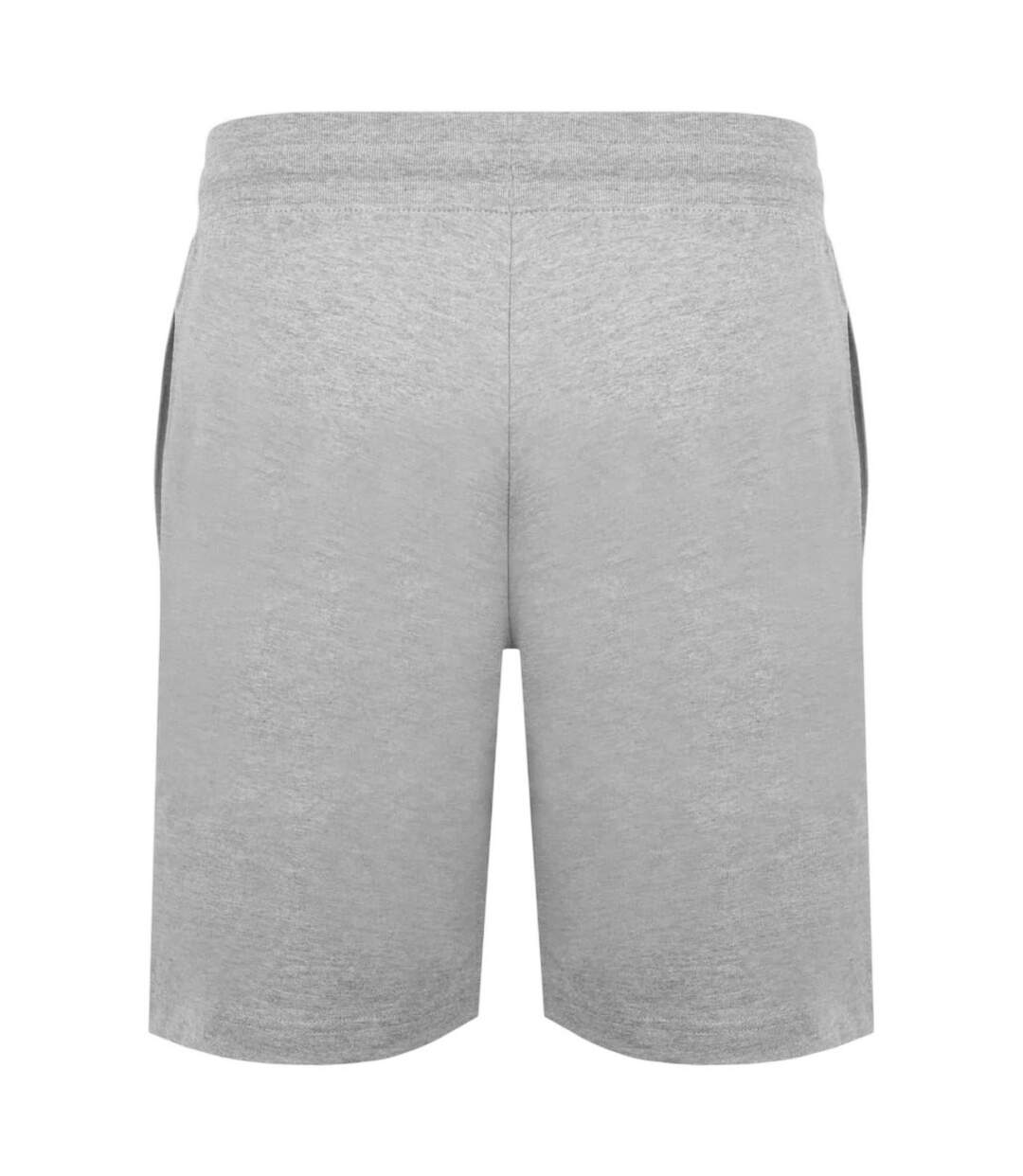 Mens Jersey Lounge Shorts Light Heather Marl Lonsdale-3