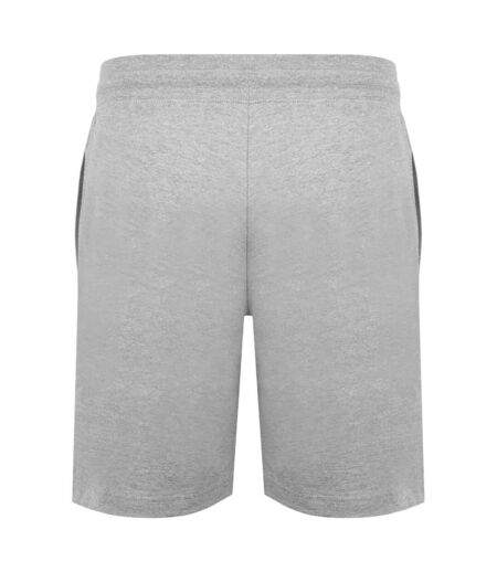 Mens Jersey Lounge Shorts Light Heather Marl Lonsdale