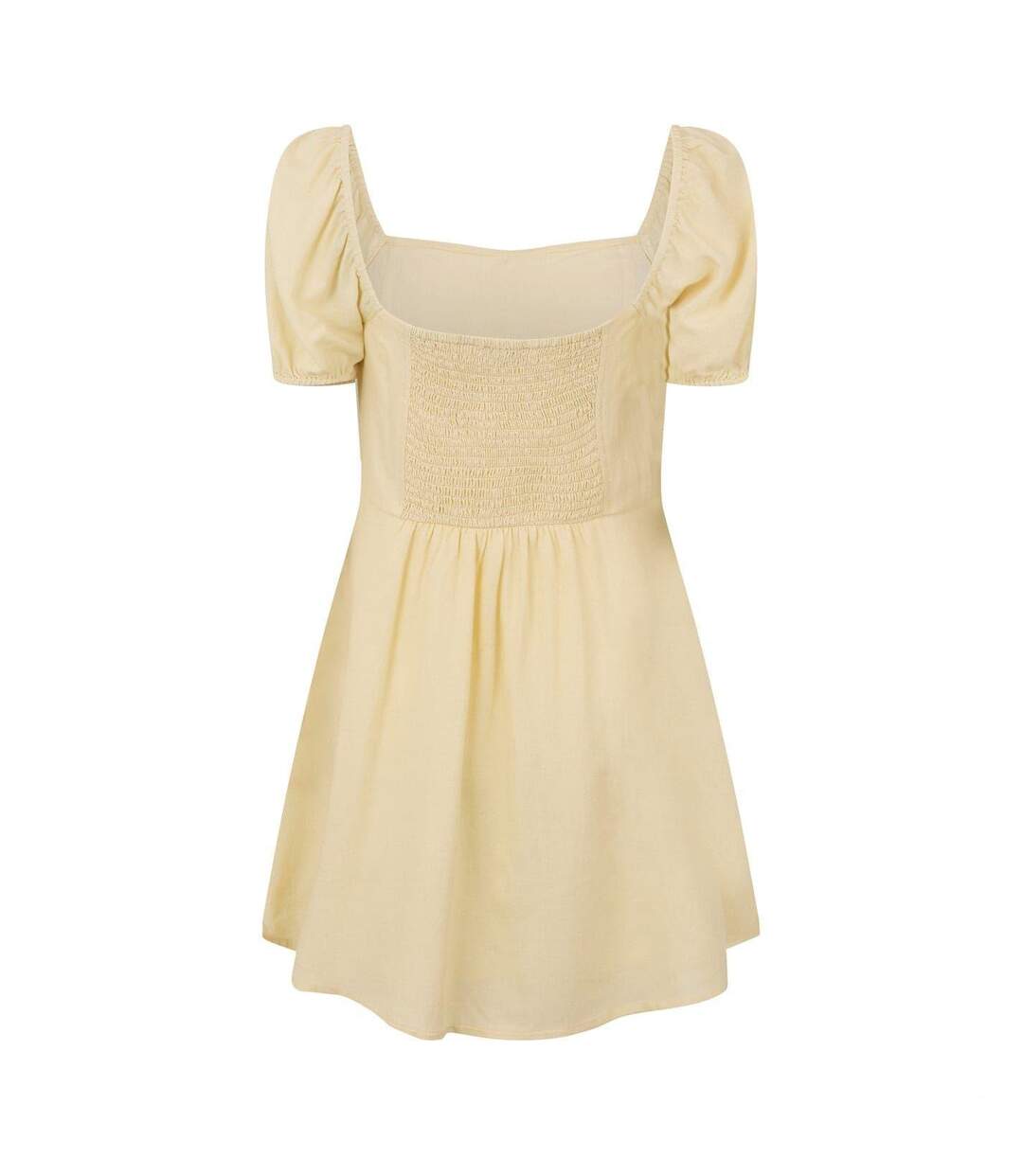 Robe Courte Manches Bouffantes Femme Jaune Clair Jack Wills-3