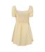 Robe Courte Manches Bouffantes Femme Jaune Clair Jack Wills-3