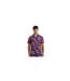 Mens Floral Relaxed Fit Shirt Navy Pink Wombat-1