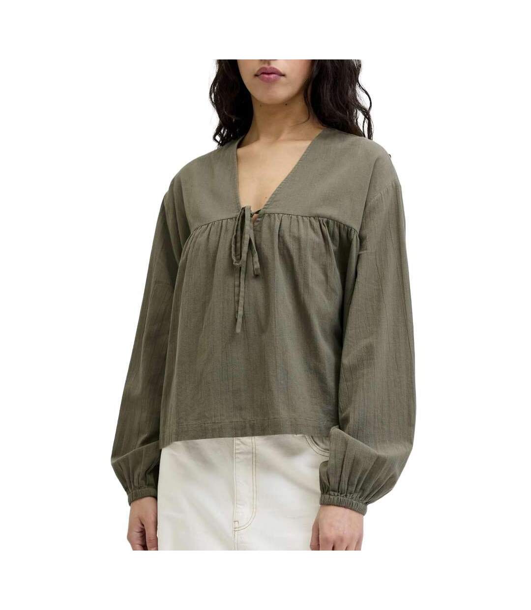 Blouse kaki femme jjxx jxkia-1