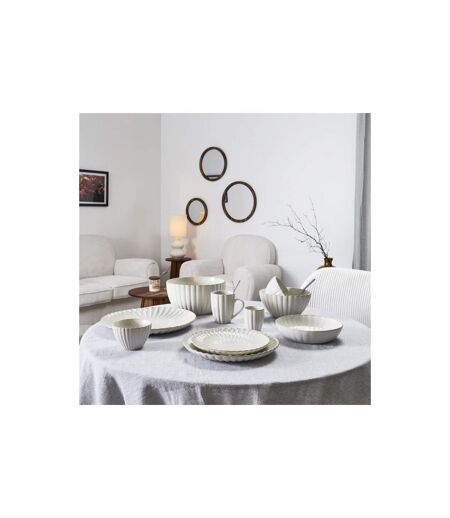 Lot de 6 Assiettes Creuses Vlora 25cm Beige