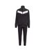 Mens Chevron Lightweight Tracksuit Set Black Charcoal Slazenger-2