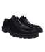 Mens Full Grain Leather Derby Shoes Black Nicholas Deakins-1