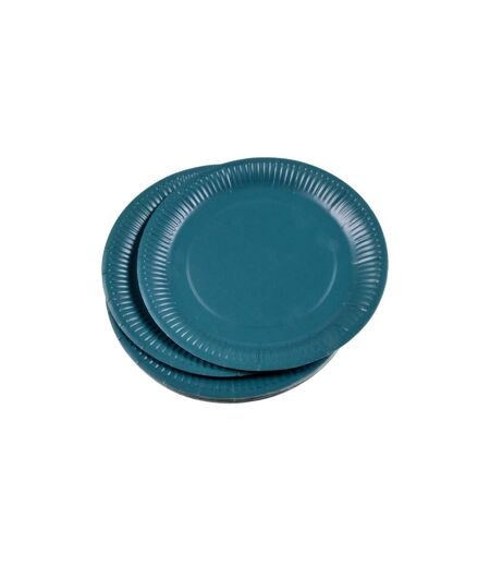Lot de 20 Assiettes en Carton Vitamine 18cm Émeraude
