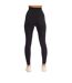 Womens/ladies Series-3 Soft Long Leggings Black Skins-2