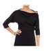 Pull noir femme morgan tzilia-1