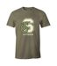 T-shirt Motif/style Serpentard Homme Kaki Harry Potter-1