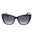 Womens/ladies Smoke Polarised Sunglasses One Size Shiny Black Tom Ford-2