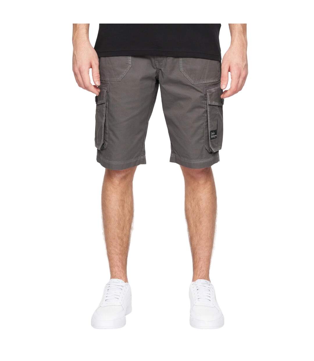 Short À Poches Kyron Homme Charbon Crosshatch-1