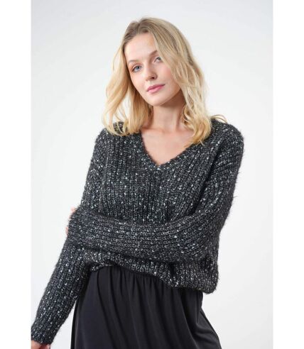 Pull oversize en maille brillante