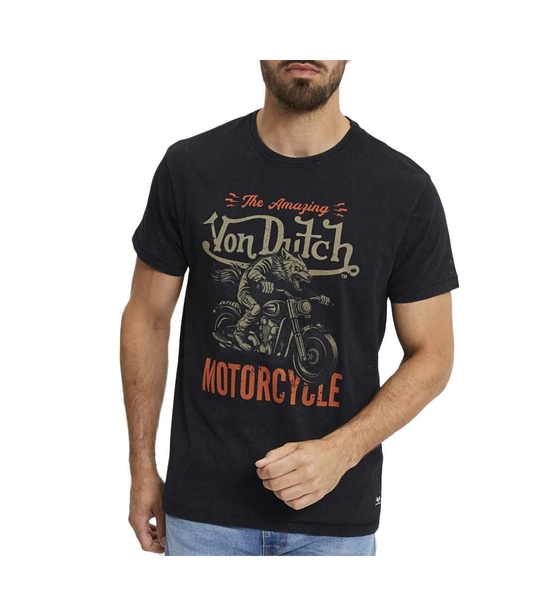 T-Shirt noir homme von dutch arts-1