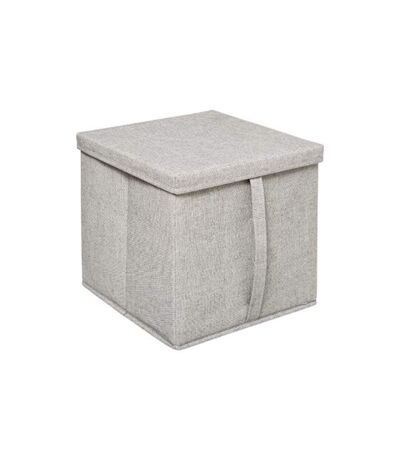 Boîte de Rangement Déco Couvercle 31x31cm Beige