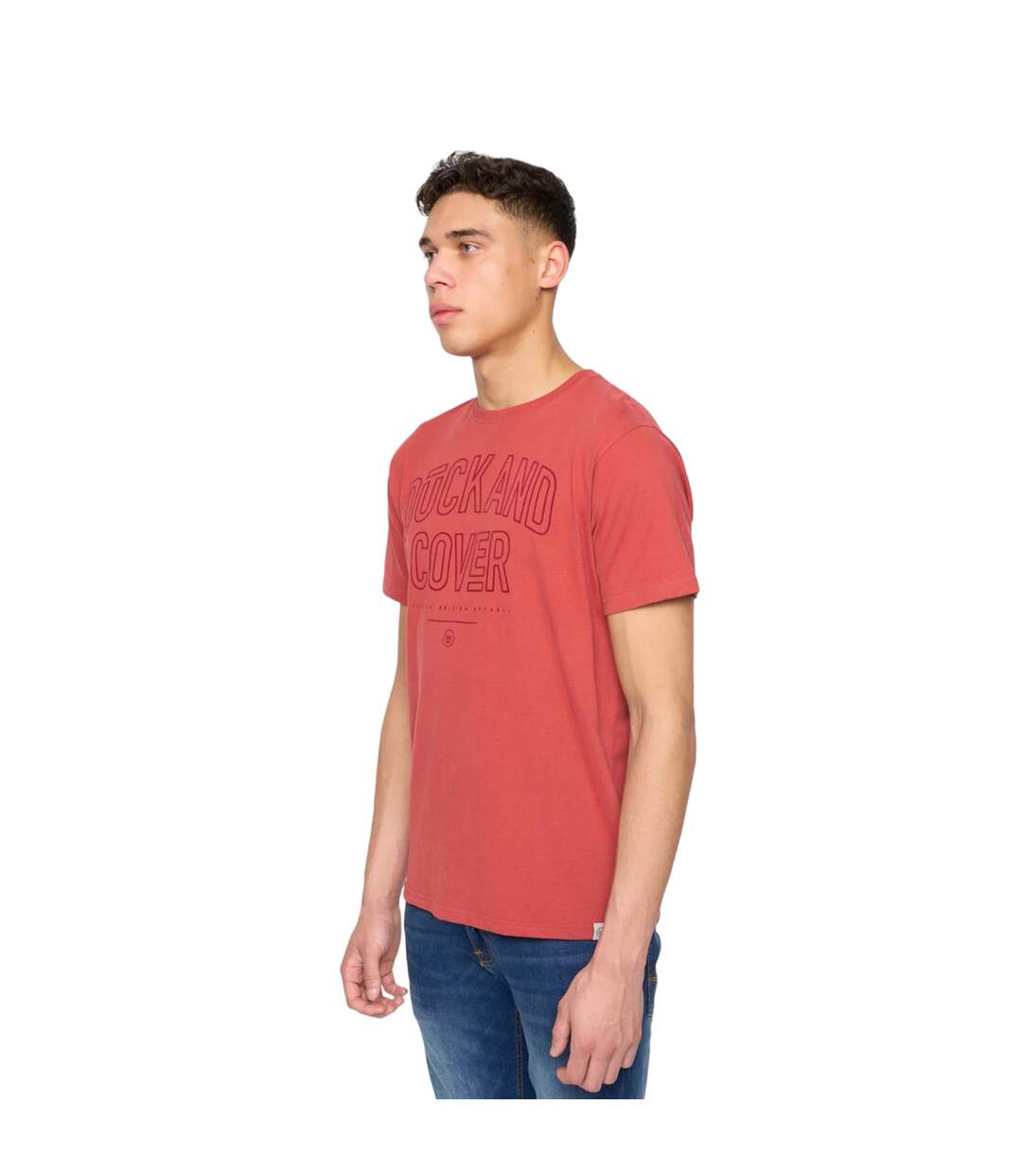 T-shirt lemonport homme rouge Duck and Cover-3