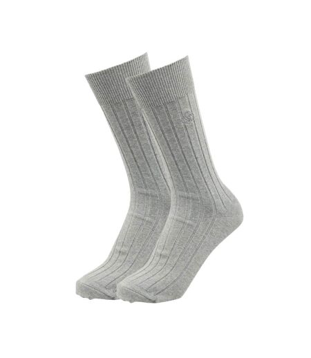 x1 Paire de Chaussettes Grises Homme SUPERDRY Core Rib Sock - 39/41