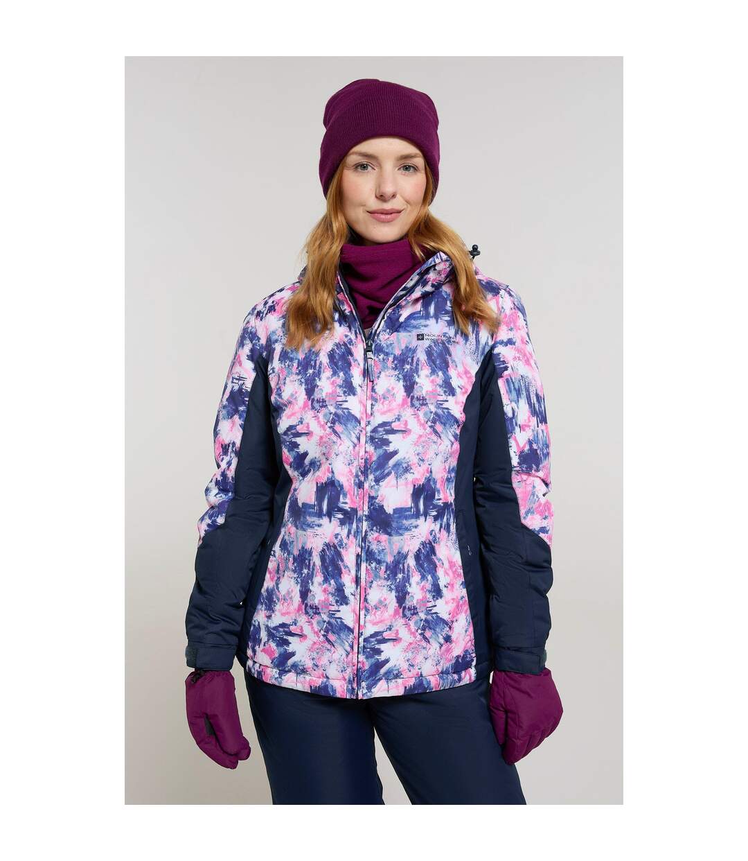 Blouson de ski dawn femme bleu marine Mountain Warehouse-1