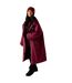 Unisex Adult Waterproof Fleece Lined Changing Robe Dark Maroon Regatta-1