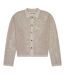 Mens Knitted Long-sleeved Shirt Taupe MKI MIYUKI ZOKU-2