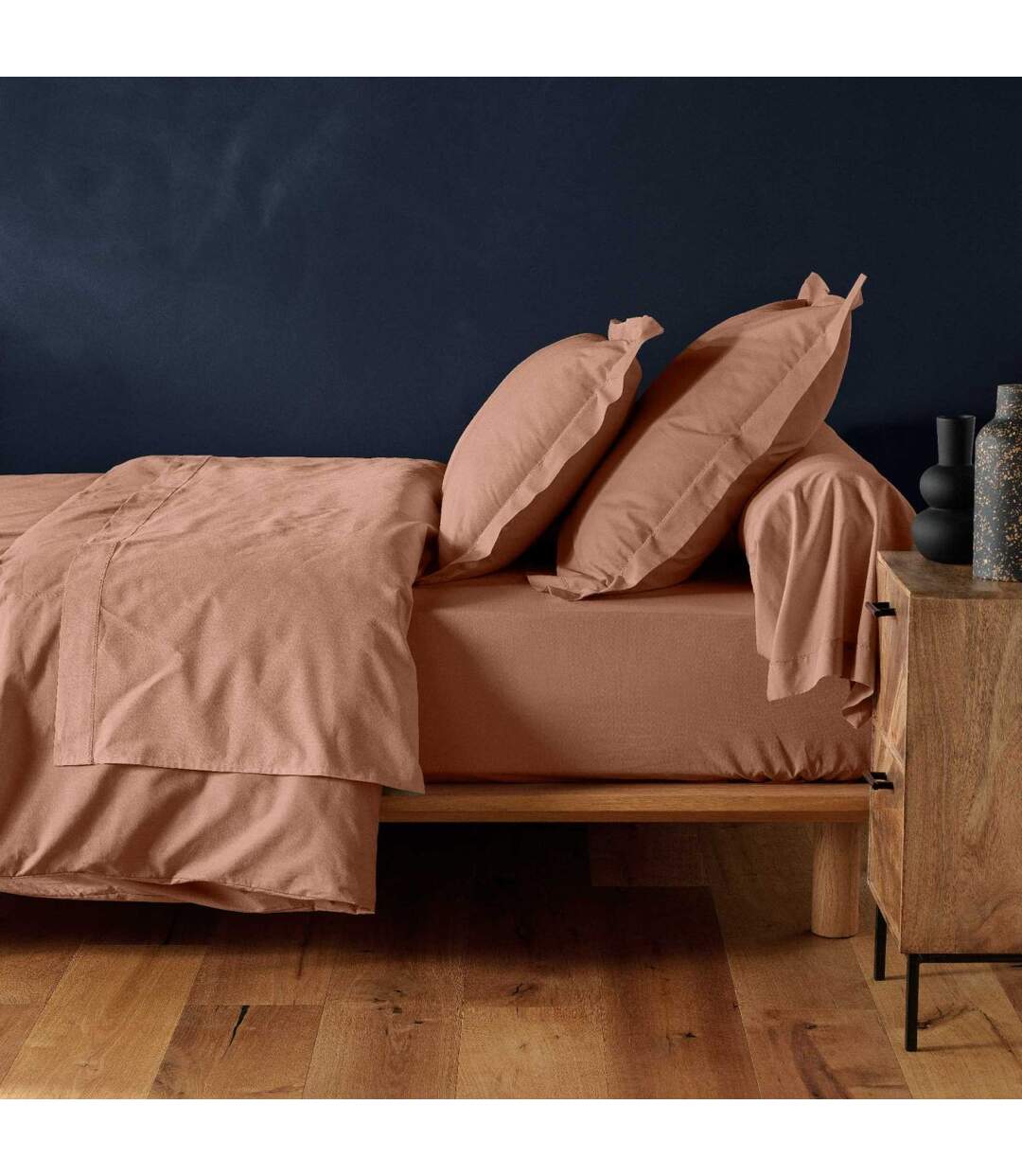 Drap Housse Lina 140x190cm Rose Blush-4
