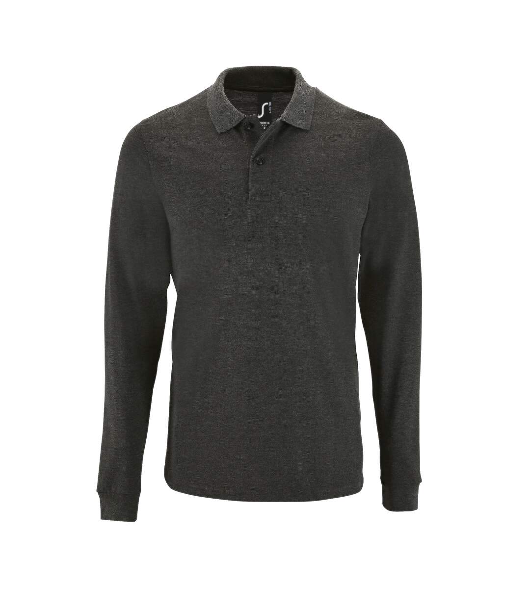 SOLS - Polo manches longues PERFECT - Homme (Gris foncé) - UTPC2912