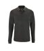 SOLS Mens Perfect Long Sleeve Pique Polo Shirt (Charcoal Marl) - UTPC2912