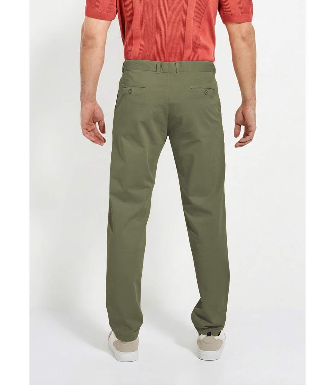 Pantalon chino droit toile coton stretch-2