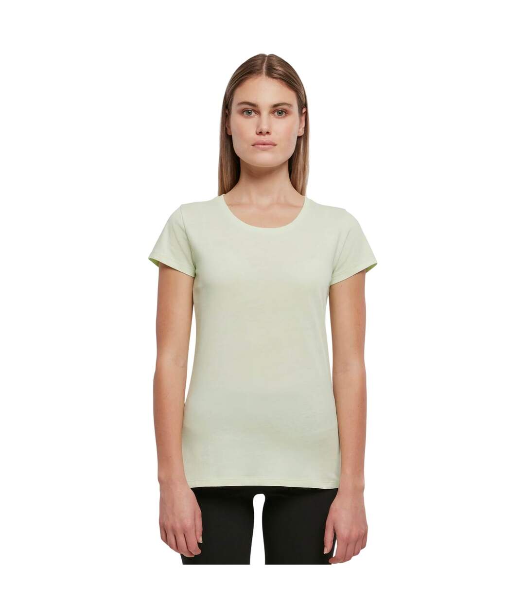 T-shirt Basique Pour Femmes/femmes Menthe Claire Build Your Brand-2