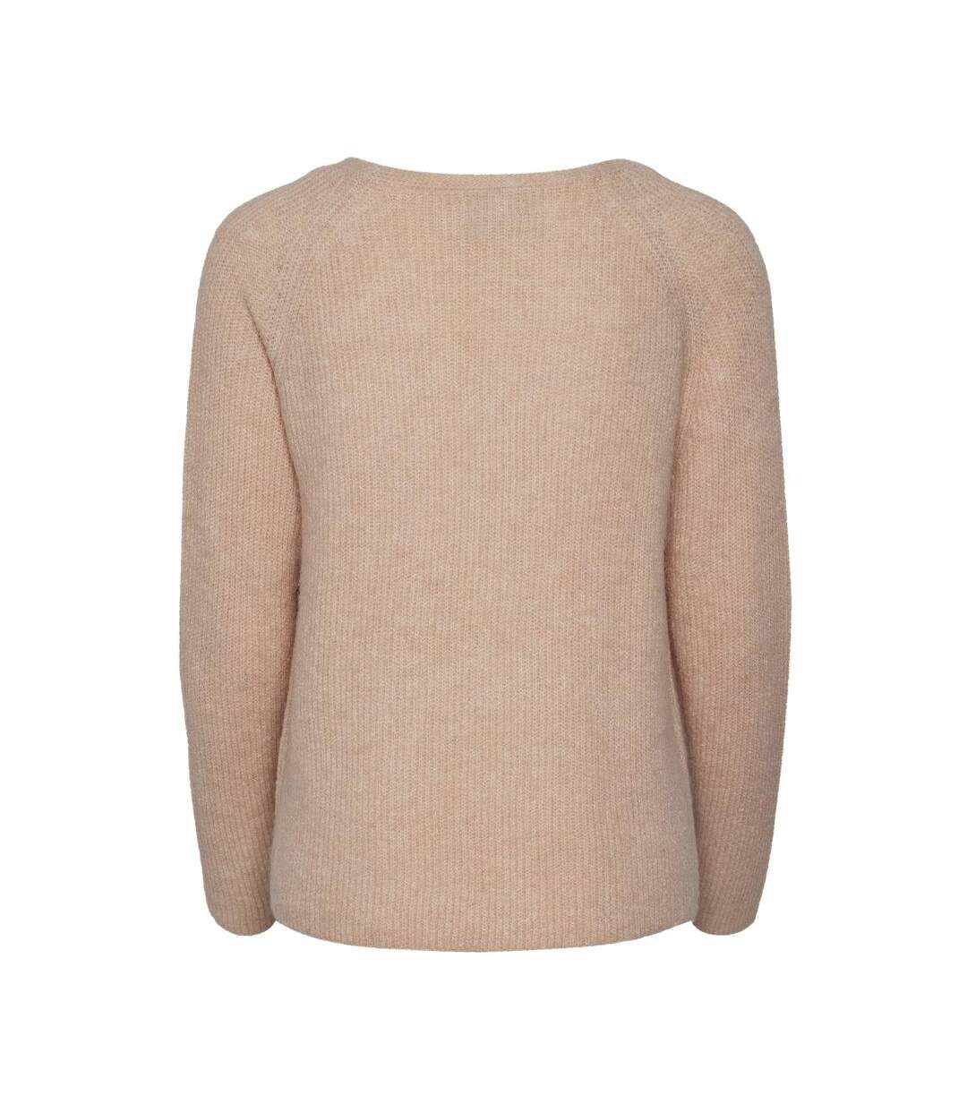Pull rose femme pieces ellen-2